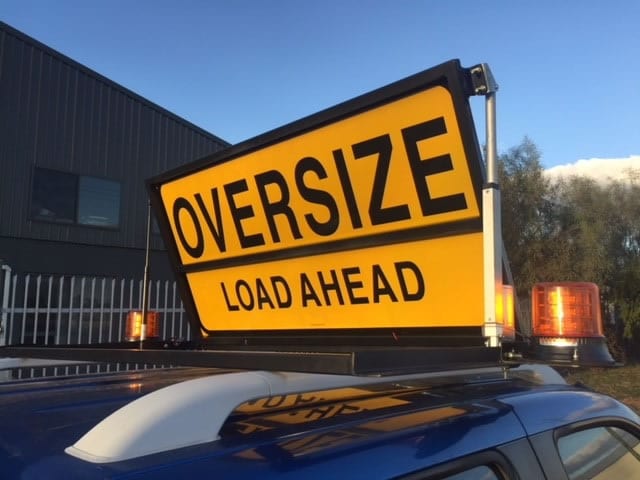 Oversize Load Ahead Motorised Pilot Vehicle Sign